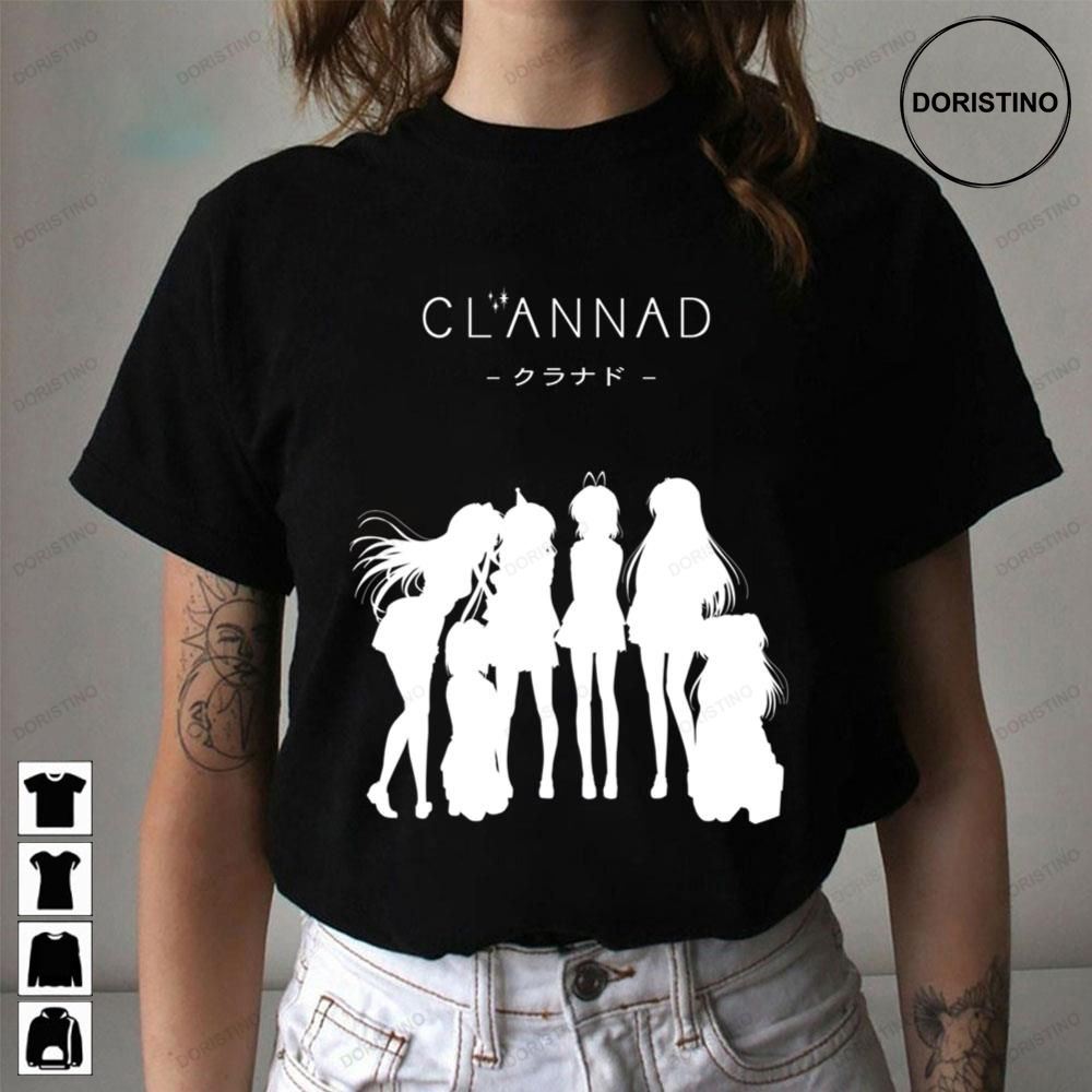 White Main Girls Clannad Awesome Shirts